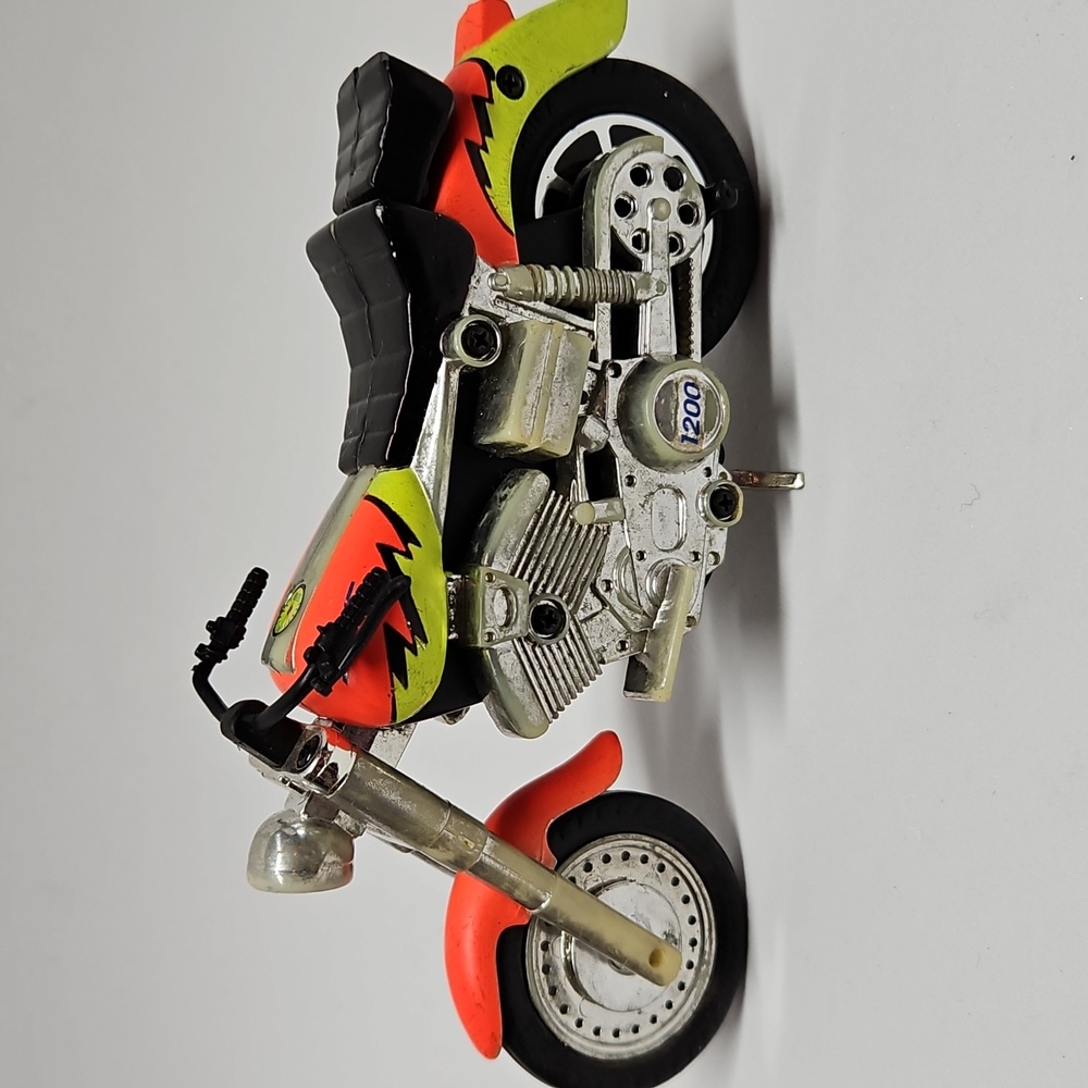 Lanard? 1980's SSC 1200 Orange Yellow Pull String Motorcycle